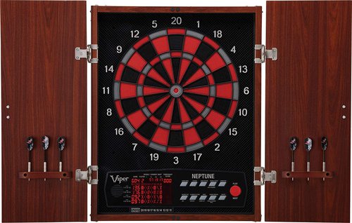 Viper Neptune Electronic Dartboard with Classic Cabinet Doors