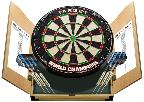 Target World Champions Dartboard and Cabinet Set